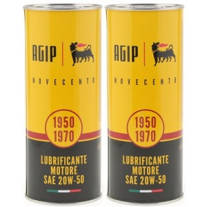 Eni AGIP Novecento 20W-50 (Ex i-Sint classic) 20W-50 Motoröl 2x 1l = 2 Liter