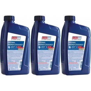 EUROLUB Bremsflüssigkeit DOT4 LS.6 (CLASS6) 3x 1l = 3 Liter