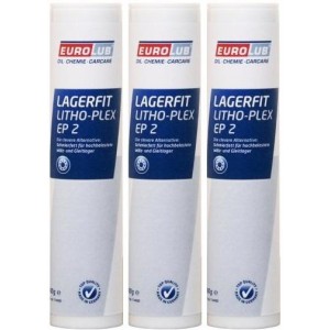 Eurolub Lagerfit Litho-Plex EP 2 3x 400 Gramm