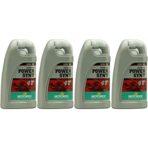 MOTOREX 4T Power Synt SAE 10W-60 Motorrad Motoröl 4x 1l = 4 Liter