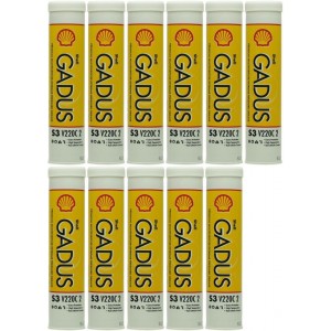 Shell Gadus S3 V220C 2 Mehrzweckfett Fett Kartusche 11x 400 Gramm