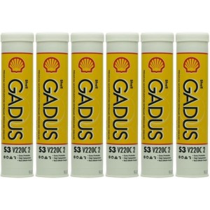 Shell Gadus S3 V220C 2 Mehrzweckfett Fett Kartusche 6x 400 Gramm