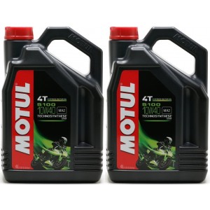 Motul 5100 ester 10W-40 4T Motorrad Motoröl 2x 4l = 8 Liter