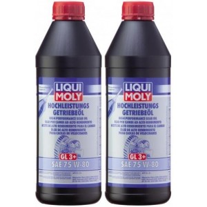 Liqui Moly 4427 Hochleistungs Getriebeöl GL3+ SAE 75W-80 2x 1l = 2 Liter