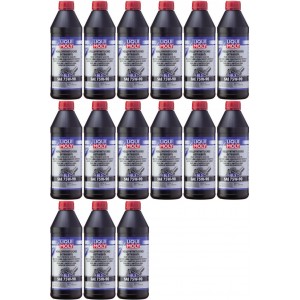 Liqui Moly 1414 Vollsynthetisches Getriebeöl GL5 SAE 75W-90 15x 1l = 15 Liter