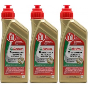Castrol Transmax Dexron-VI Mercon LV Automatik Getriebeöl 3x 1l = 3 Liter