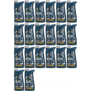 MANNOL 2-Takt Universal mineralisches Motorrad Motoröl 20x 1l = 20 Liter