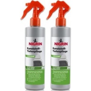 Nigrin Kunststoff-Tiefenpflege seidenmatt 2x 300 Milliliter