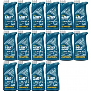 MANNOL 7209 4-TAKT Premium SAE 20W-40 16x 1l = 16 Liter