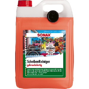 SONAX ScheibenReiniger gebrauchsfertig Havana Love 5 Liter für die Scheiben- und Scheinwerferwaschanlage im Sommer | Art-Nr. 03935000