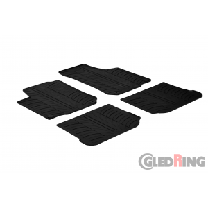 Original Gledring Passform Fußmatten Gummimatten 4 Tlg.+Fixing - Seat Leon 1998->2005