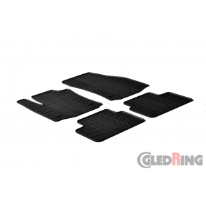Original Gledring Passform Fußmatten Gummimatten 4 Tlg.+Fixing - Opel Meriva B 2010->