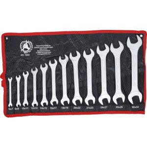 BGS 1233 Doppel-Maulschlüssel-Satz | SW 6 x 7 - 30 x 32 mm | 12-tlg.