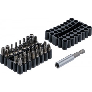 BGS 763 Bit-Satz | kurz | Antrieb Außensechskant 6,3 mm (1/4"") | verschiedene Profile | 33-tlg.