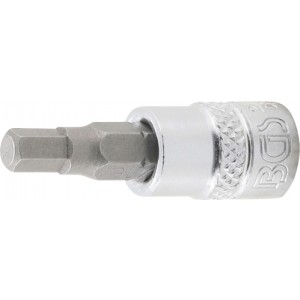 BGS 2743 Bit-Einsatz | Antrieb Innenvierkant 6,3 mm (1/4"") | Innensechskant 3/16""
