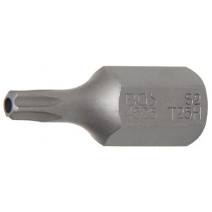 BGS 4625 Bit | Länge 30 mm | Antrieb Außensechskant 10 mm (3/8"") | T-Profil (für Torx) mit Bohrung T25