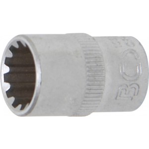 BGS 10312 Steckschlüssel-Einsatz Gear Lock | Antrieb Innenvierkant 10 mm (3/8"") | SW 12 mm