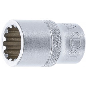 BGS 10215 Steckschlüssel-Einsatz Gear Lock | Antrieb Innenvierkant 12,5 mm (1/2"") | SW 15 mm