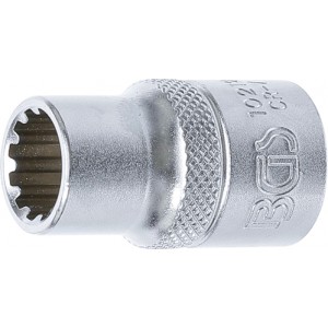 BGS 10212 Steckschlüssel-Einsatz Gear Lock | Antrieb Innenvierkant 12,5 mm (1/2"") | SW 12 mm