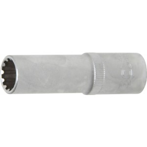 BGS 10254 Steckschlüssel-Einsatz Gear Lock, tief | Antrieb Innenvierkant 12,5 mm (1/2"") | SW 14 mm