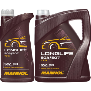 5+1 (6 Liter), MANNOL 7715 Longlife 504/507 5W-30 Motoröl