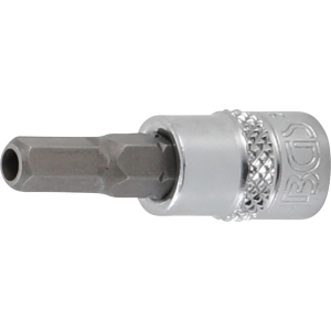 BGS 5156-5 Bit-Einsatz | Antrieb Innenvierkant 6,3 mm (1/4"") | Innensechskant mit Bohrung 5 mm