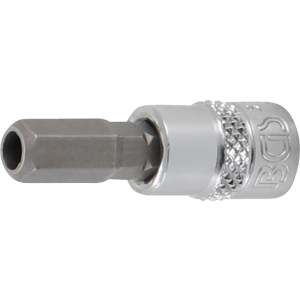 BGS 5156-7 Bit-Einsatz | Antrieb Innenvierkant 6,3 mm (1/4"") | Innensechskant mit Bohrung 7 mm