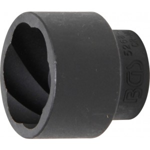 BGS 5268-32 Spiral-Profil-Steckschlüssel-Einsatz / Schraubenausdreher | Antrieb Innenvierkant 12,5 mm (1/2"") | SW 32 mm