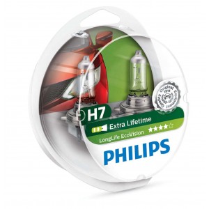 Philips H7 12V 55W PX26d LongLife EcoVision 2st.