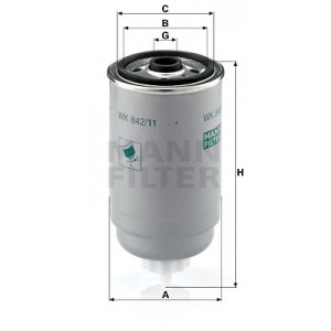 MANN-FILTER WK 842/11 - Kraftstofffilter