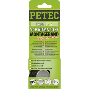 Petec POWER Montageband, schwarz 2m x 12mm