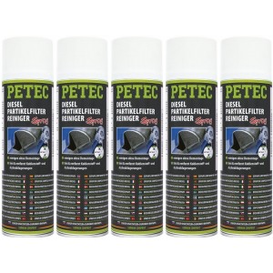 Petec Dieselpartikelfilterreiniger Spray 5x 400 Milliliter