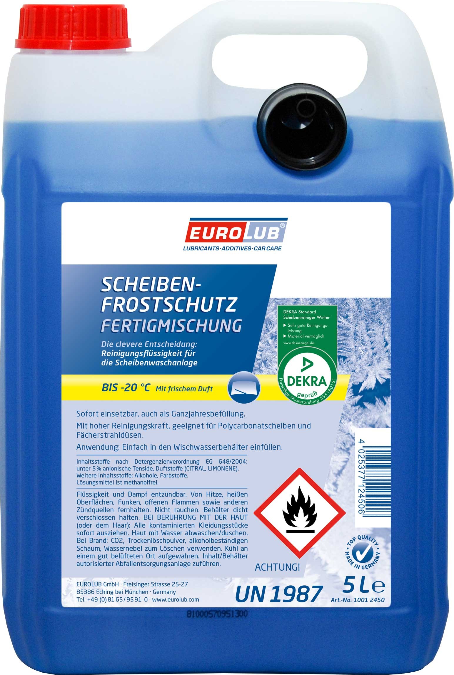 EUROLUB 1 L Scheibenfrostschutz Scheibenreiniger Frostschutz Konzen 803001  günstig online kaufen
