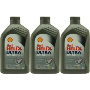 Shell Helix Ultra 0W-40 Motoröl 3x 1l = 3 Liter