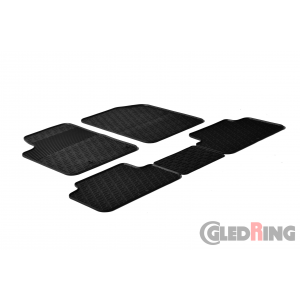 Original Gledring Passform Fußmatten Gummimatten 5 Tlg.+Fixing - Citroen Berlingo