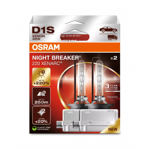Osram Xenarc® Night Breaker® 220 D1S PK32d-2 12V 35W Doppelpack