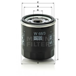 MANN-FILTER W 68/3 - Ölfilter