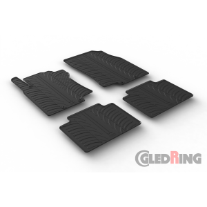 Original Gledring Passform Fußmatten Gummimatten 4 Tlg.+Fixing - Nissan X-Trail 2014->7.2020
