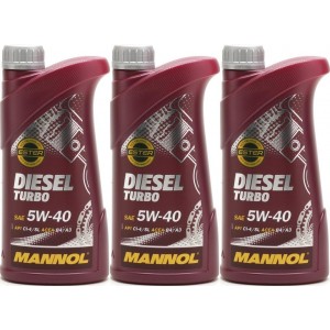 MANNOL Diesel Turbo 5W-40 Motoröl 3x 1l = 3 Liter
