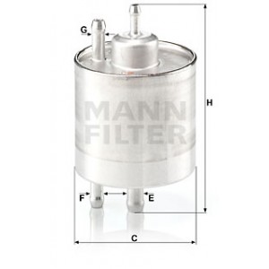MANN-FILTER WK 711/1 - Kraftstofffilter