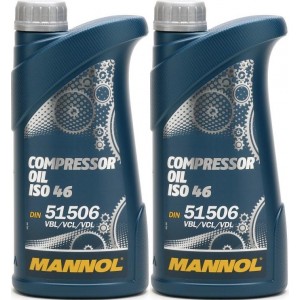 MANNOL Compressor Oil ISO 46 2x 1l = 2 Liter