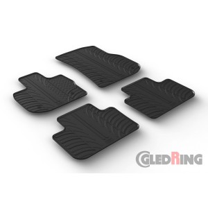 Original Gledring Passform Fußmatten Gummimatten 4 Tlg.+Fixing - BMW X3 11.2017->