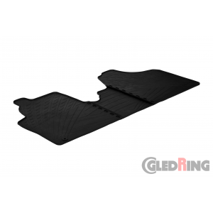 Original Gledring Passform Fußmatten Gummimatten 3 Tlg.+Fixing - Peugeot Expert 2007->04.2016