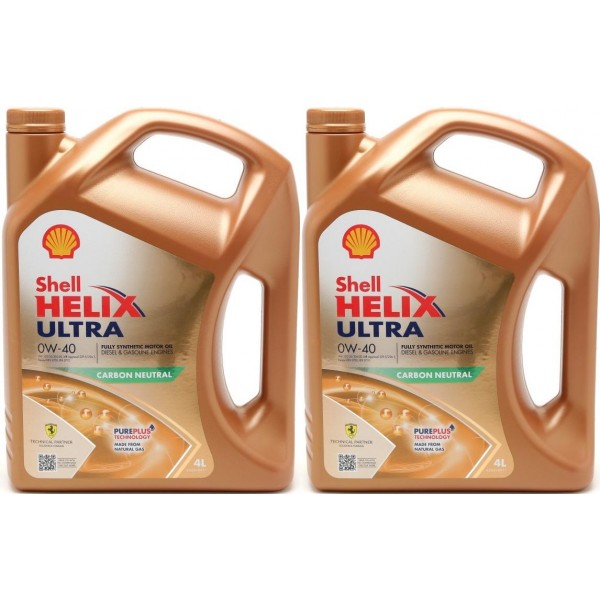 Shell Helix Ultra 0W-40 Motoröl 2x 4l = 8 Liter