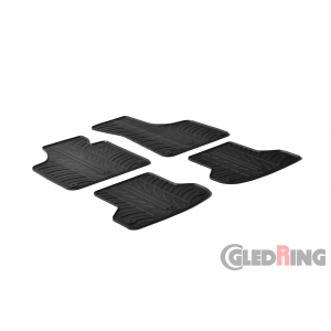 Original Gledring Passform Fußmatten Gummimatten 4 Tlg.+Fixing - Audi A3 2003-2011