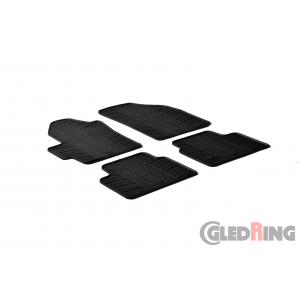 Original Gledring Passform Fußmatten Gummimatten 4 Tlg. - Chevrolet Spark 2005 -2010