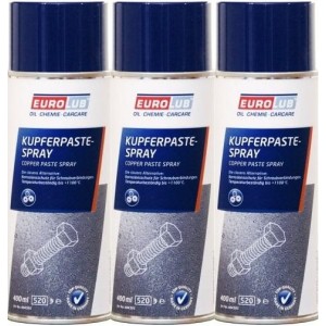 Eurolub Kupferpaste Spray 3x 400 Milliliter