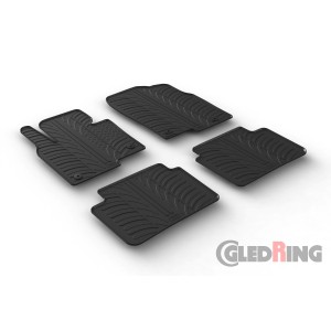 Original Gledring Passform Fußmatten Gummimatten 4 Tlg.+Fixing - Mazda CX-5 06.2017->