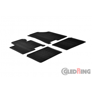 Original Gledring Passform Fußmatten Gummimatten 4 Tlg. Loch Fix. - Hyundai i40 2011->