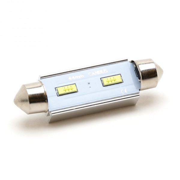 LED Soffitte C10W 44mm 2x 2055 SMD Weiß 250 Lumen
